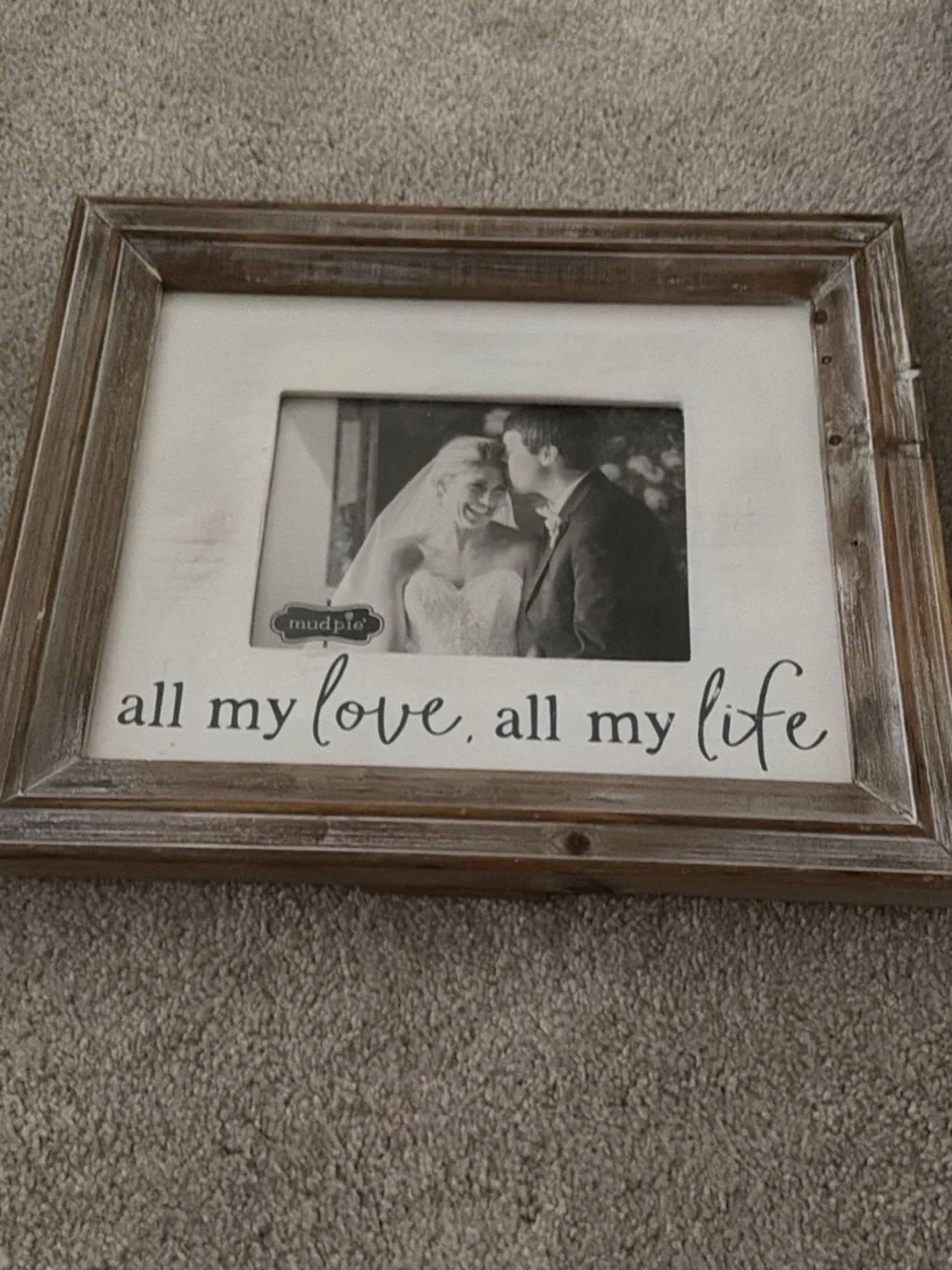 Mud Pie Black Wood Wall Frame - Classic Family Accent